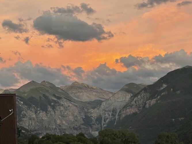 Sunset near Telluride, CO